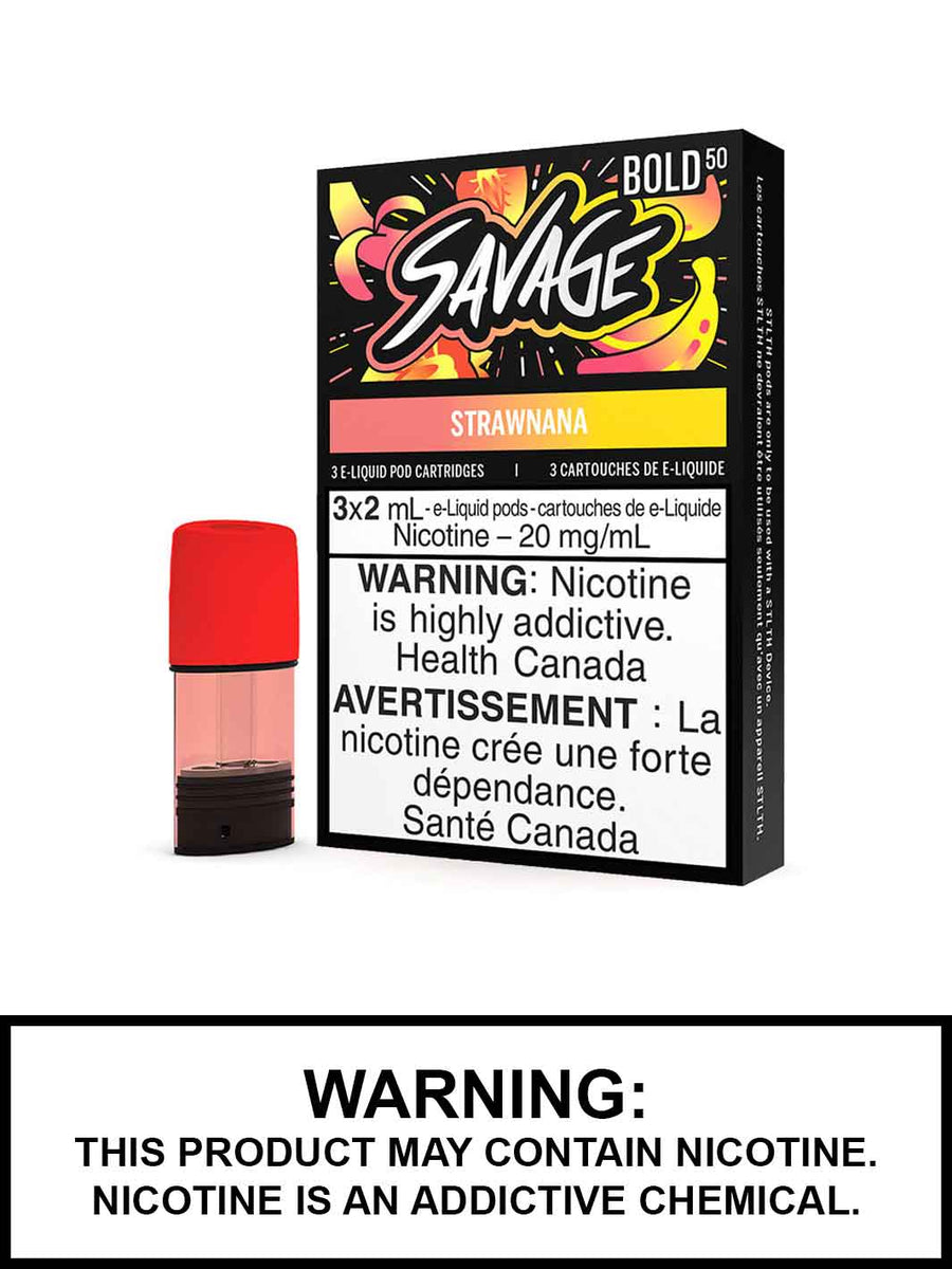 Strawnana by Savage STLTH Pods Canada Vape360.ca