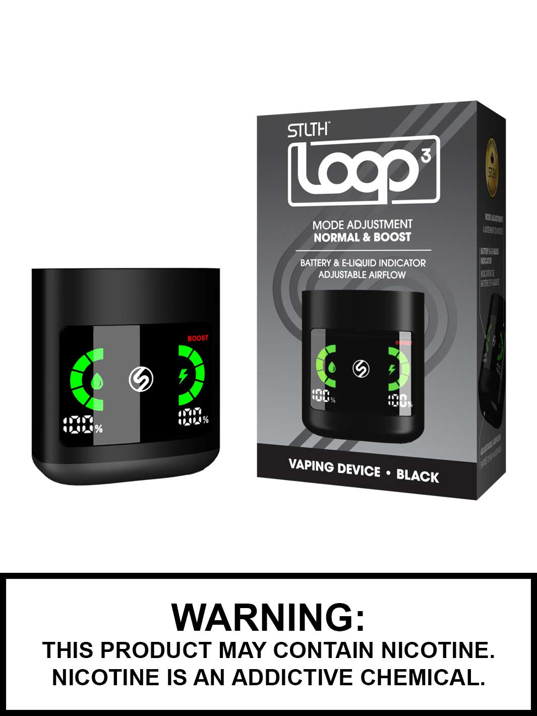 STLTH Loop 3 Vape Device, 1000mAh Battery, STLTH Vape Canada, Vape360