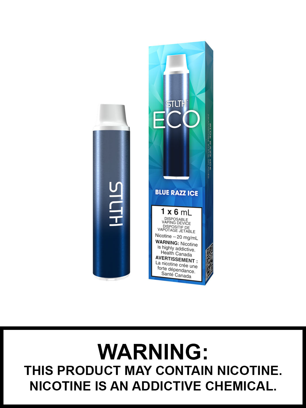 Blue Razz Ice STLTH Eco Disposable Vape, STLTH Vape, Vape360 Canada