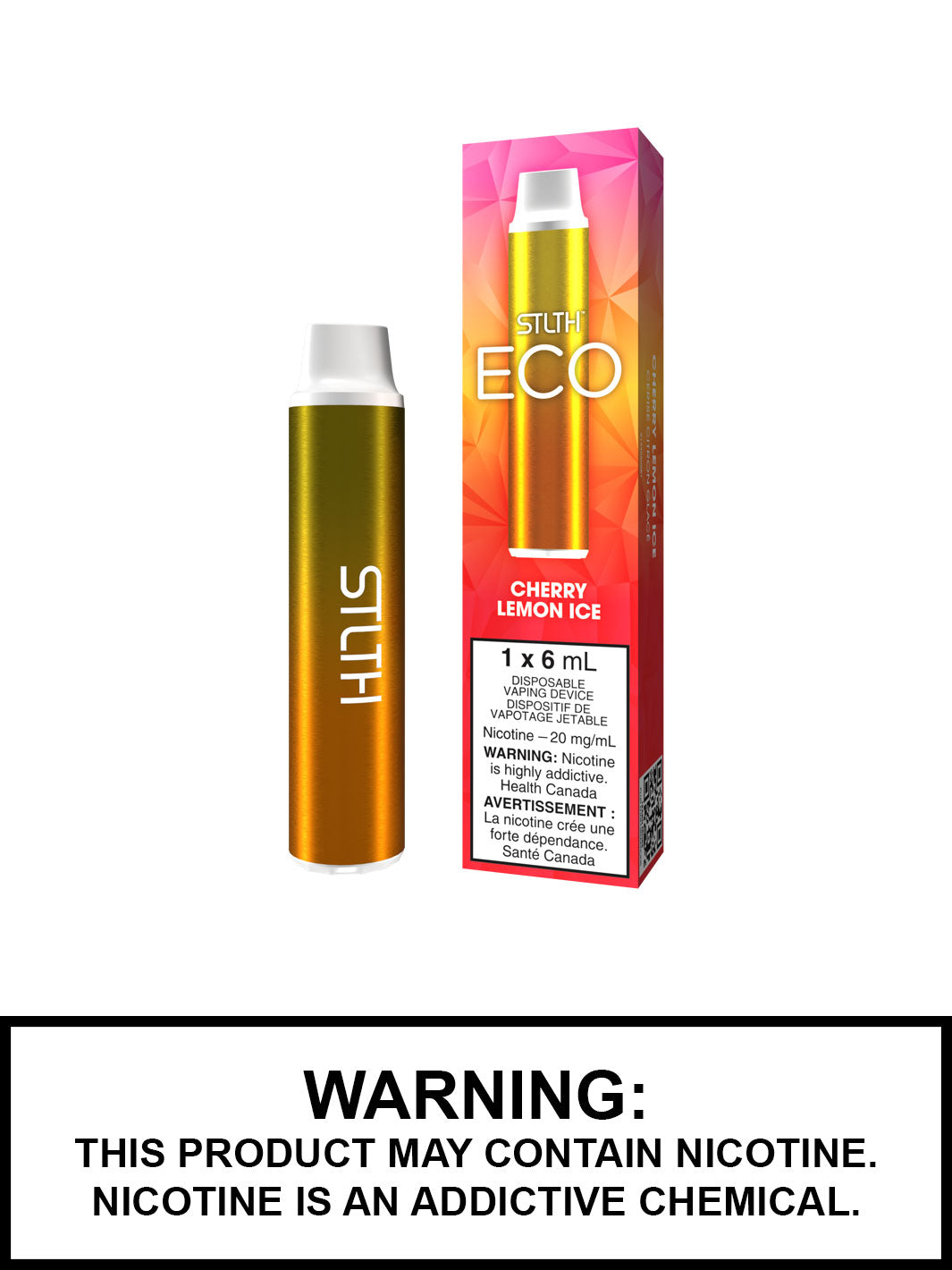 Cherry Lemon Ice STLTH Eco Disposable Vape, STLTH Vape, Vape360 Canada