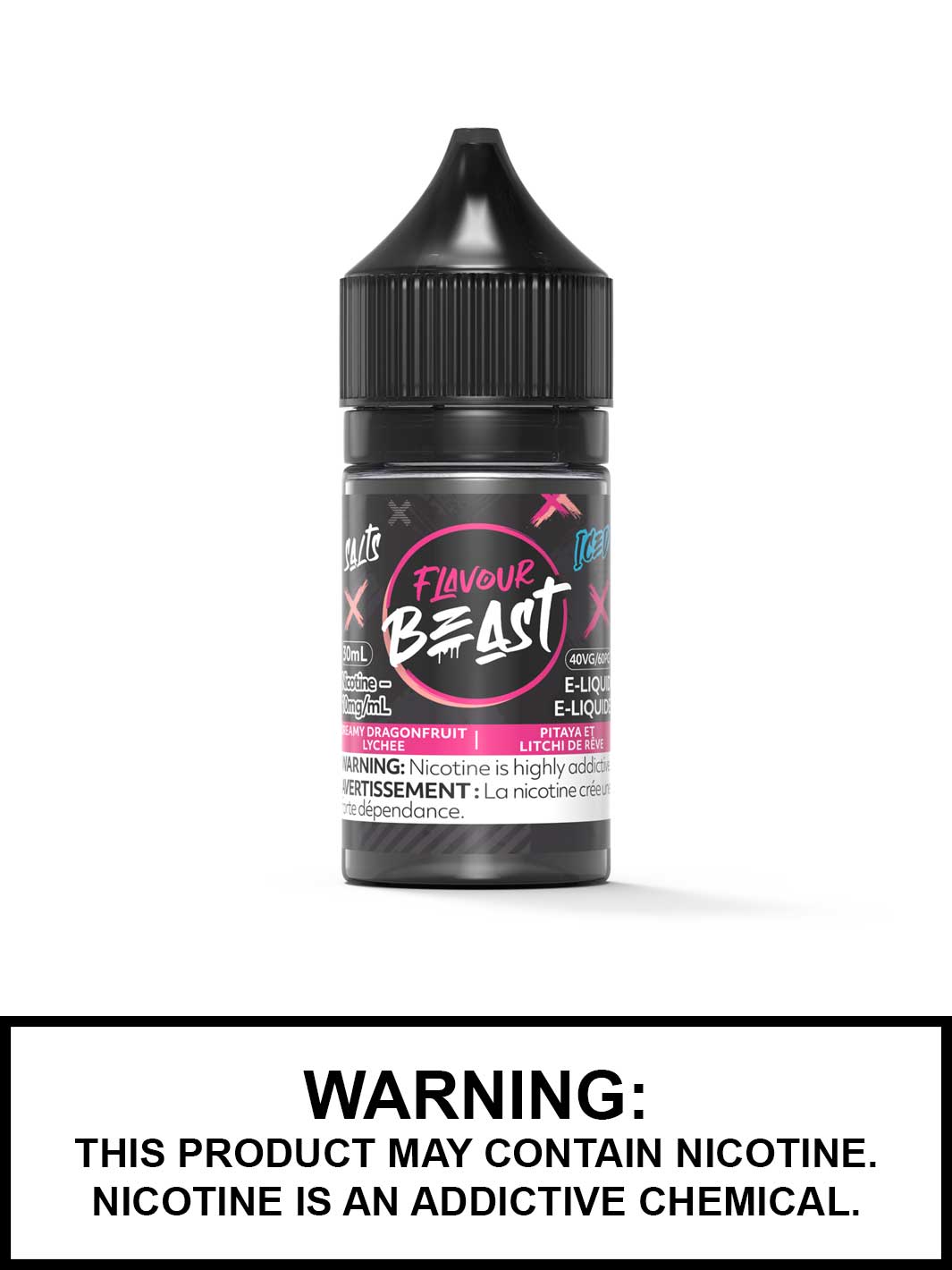 Dreamy Dragonfruit Lychee Iced Flavour Beast Salts, Salt Nic Flavour Beast Flavours, Vape360 Canada