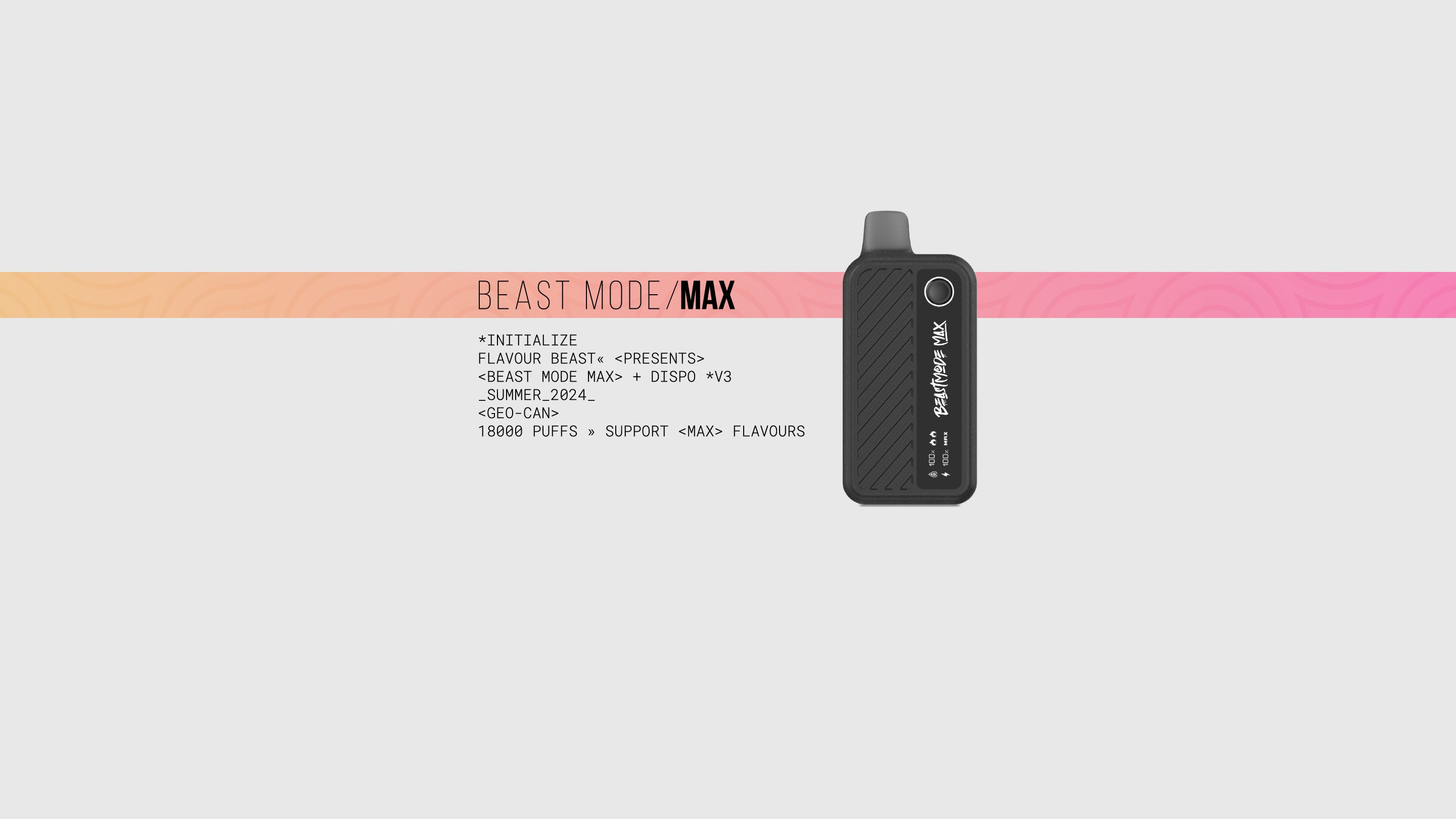 Flavour Beast Beast Mode Max Disposable Vape, 18000 Puffs