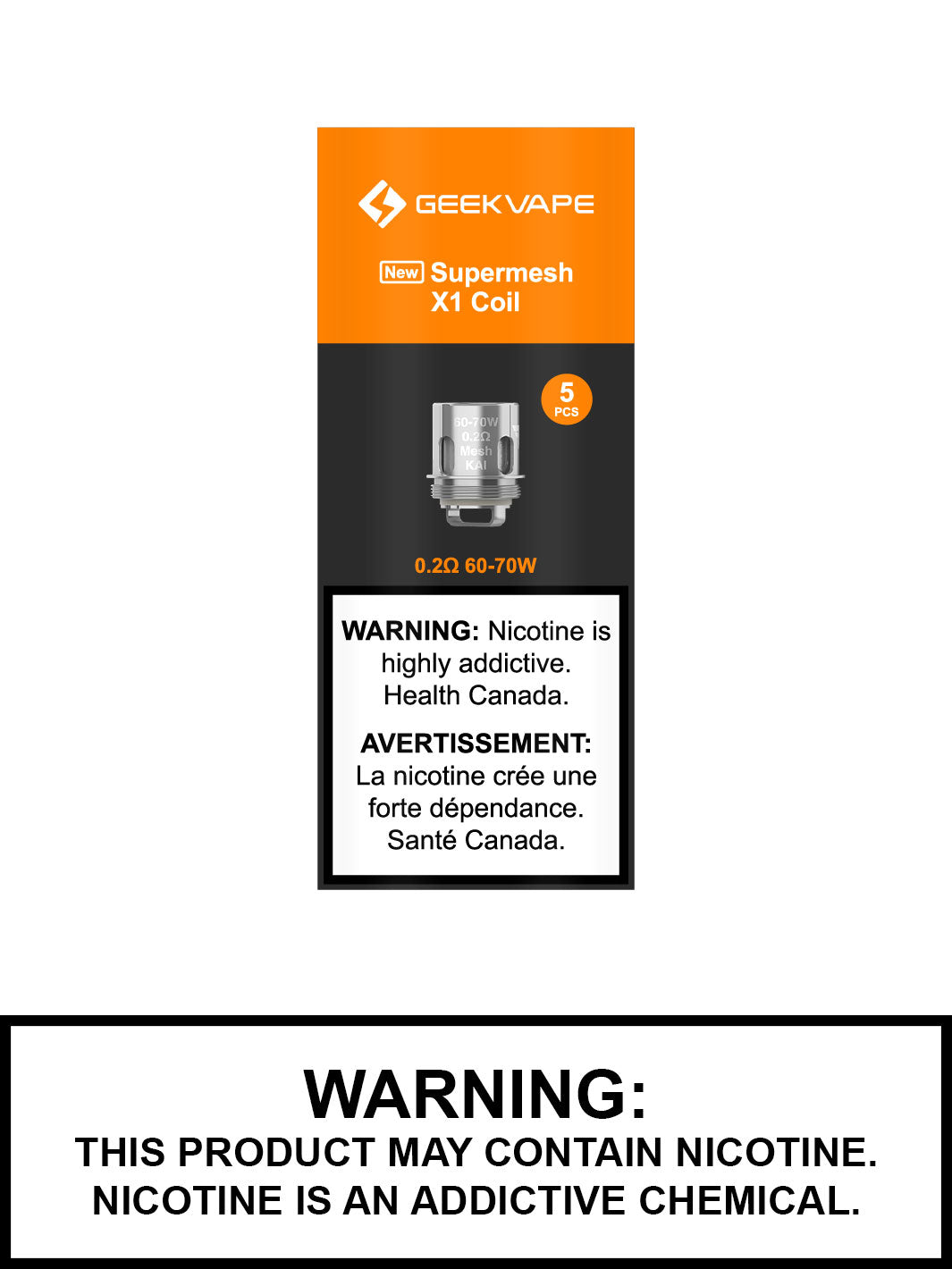 Geekvape Supermesh Coils, X1 and X2 Geek Vape Mesh Coils, Vape360 Canada