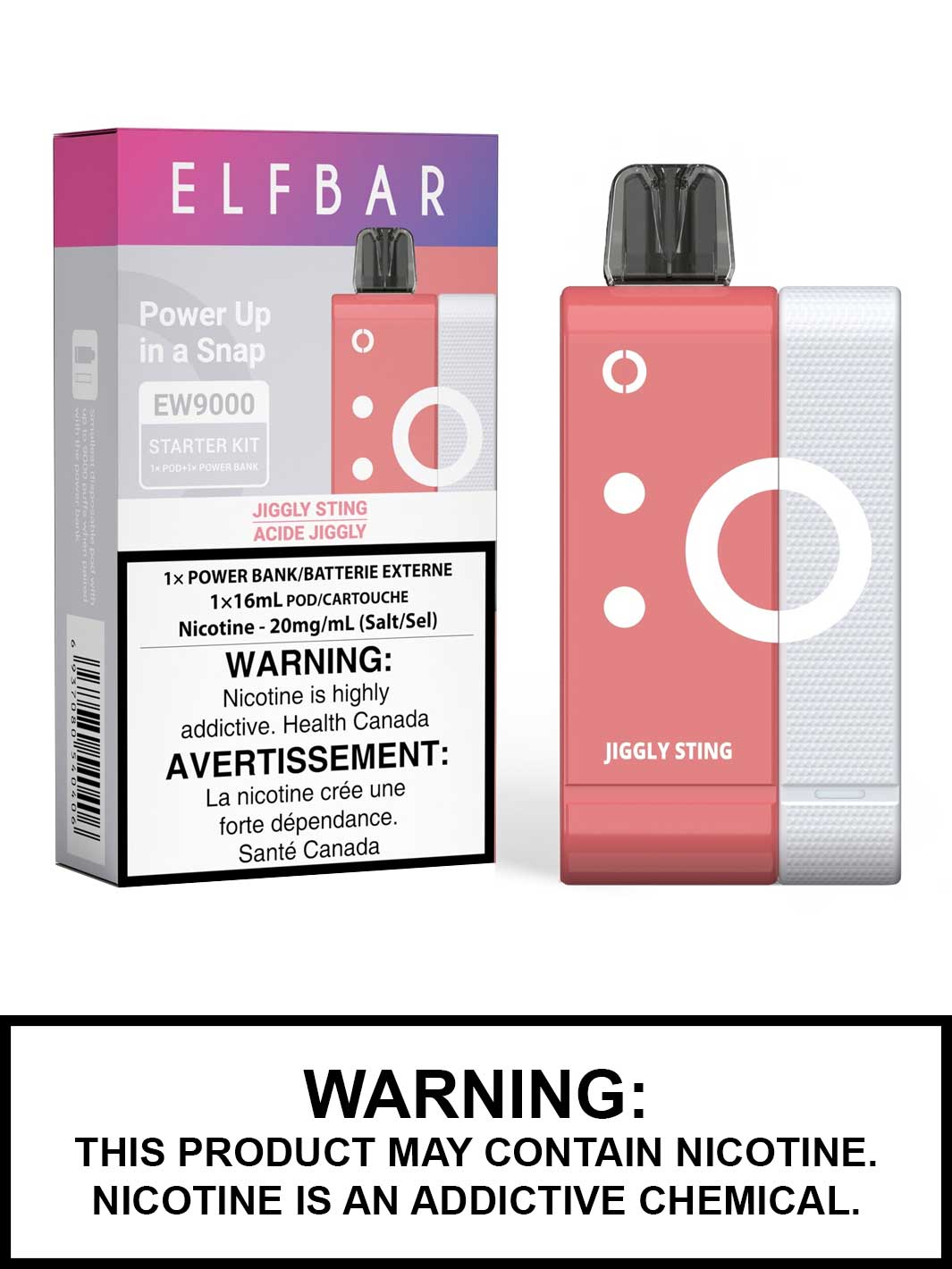 Jiggly Sting Elf Bar EW9000 Vape Kit, Elf Bar Vape, Vape360 Canada