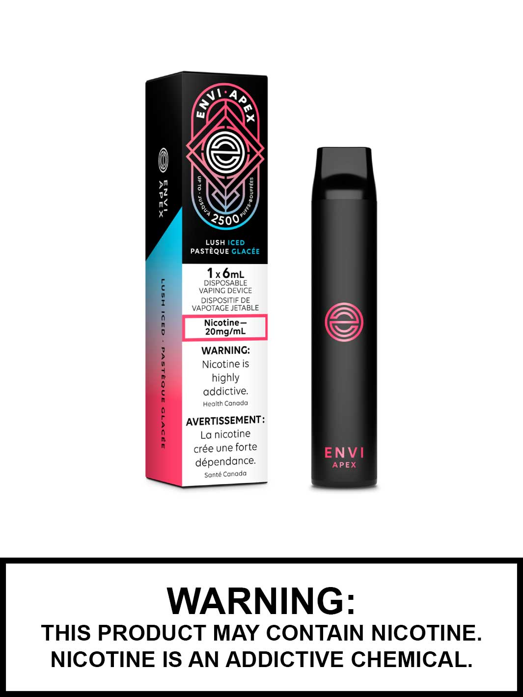 Lush Iced Envi Apex Disposable Vape, Envi Vape, Envi Apex 2500, Vape360 Canada