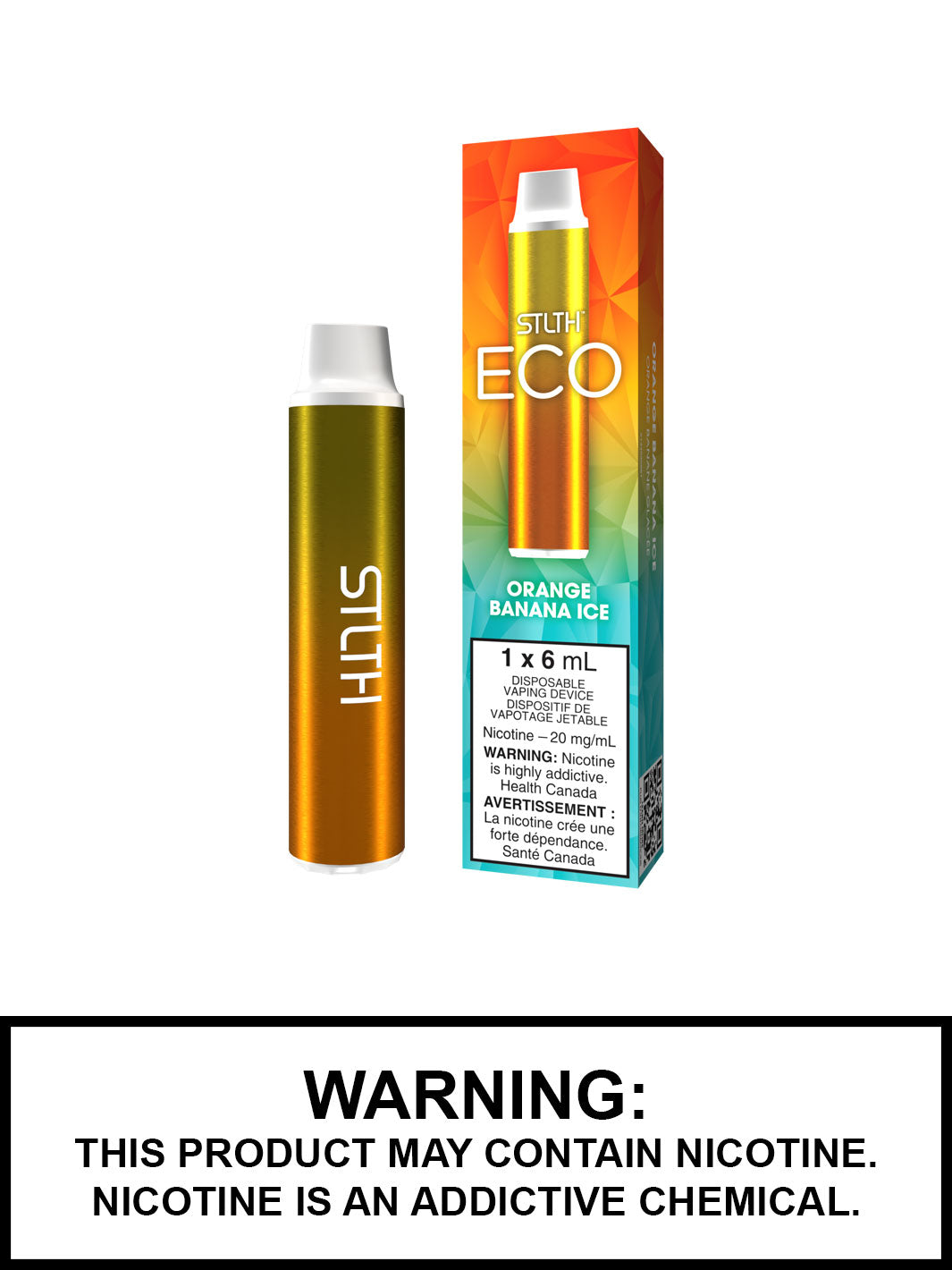 Orange Banana Ice STLTH Eco Disposable Vape, STLTH Vape, Vape360 Canada