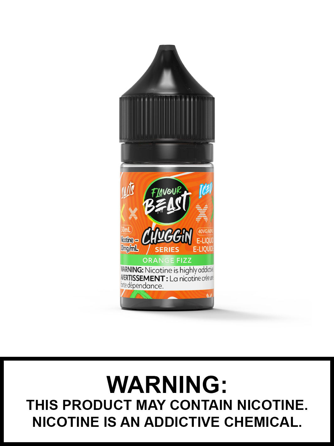 Orange Fizz Iced Flavour Beast Salts, Salt Nic Chuggin Series Flavour Beast Flavours, Vape360 Canada