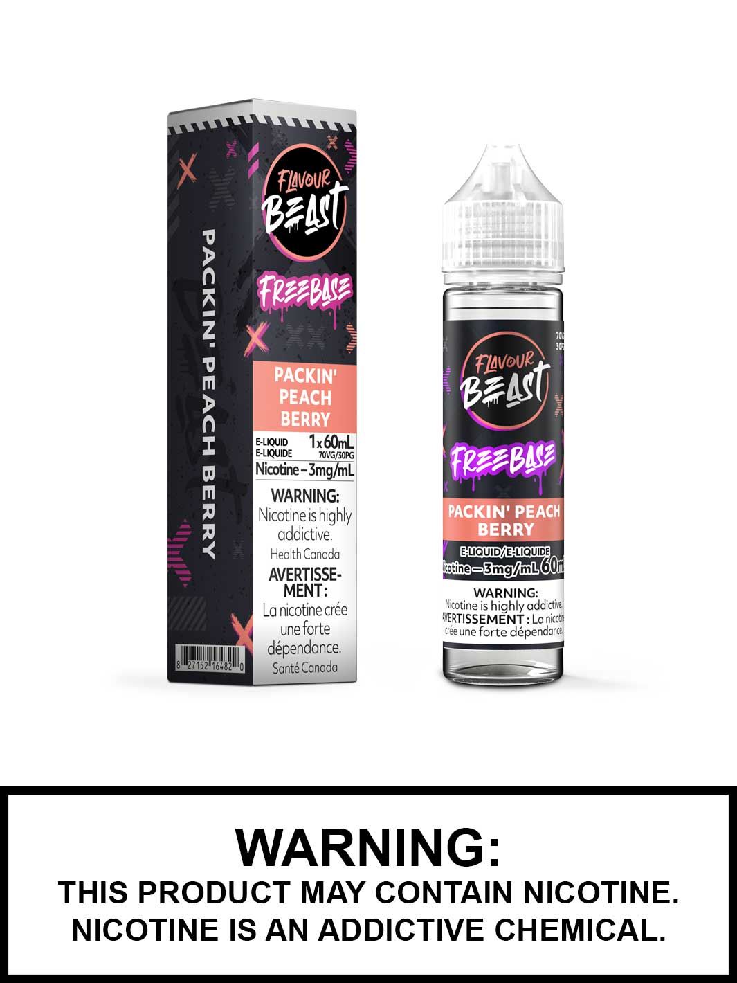 Packin Peach Berry Flavour Beast Juice, Flavour Beast Flavours, Vape360 Canada