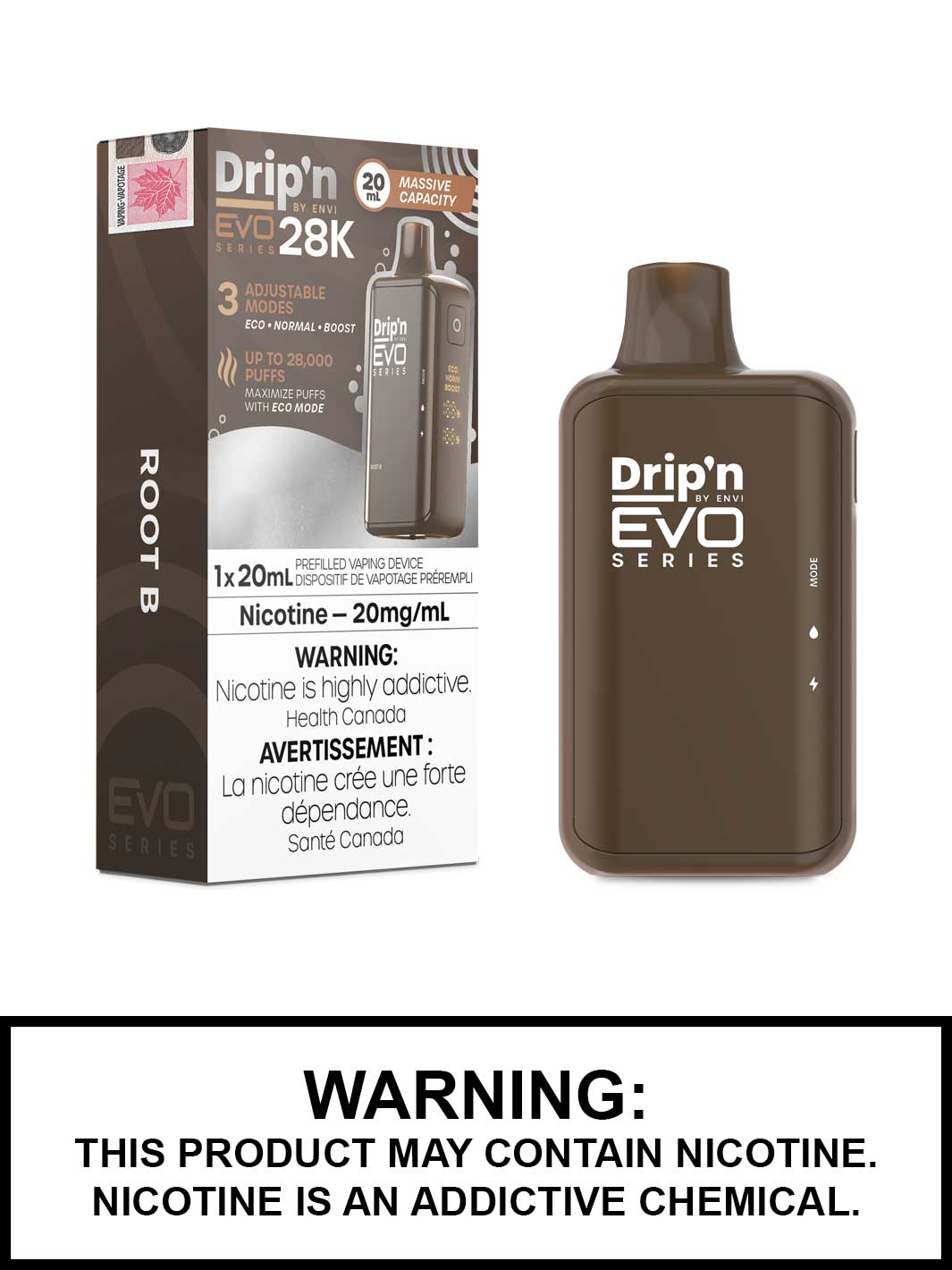 RB Dripn EVO 28K Disposable Vape by ENVI, Vape360 Canada