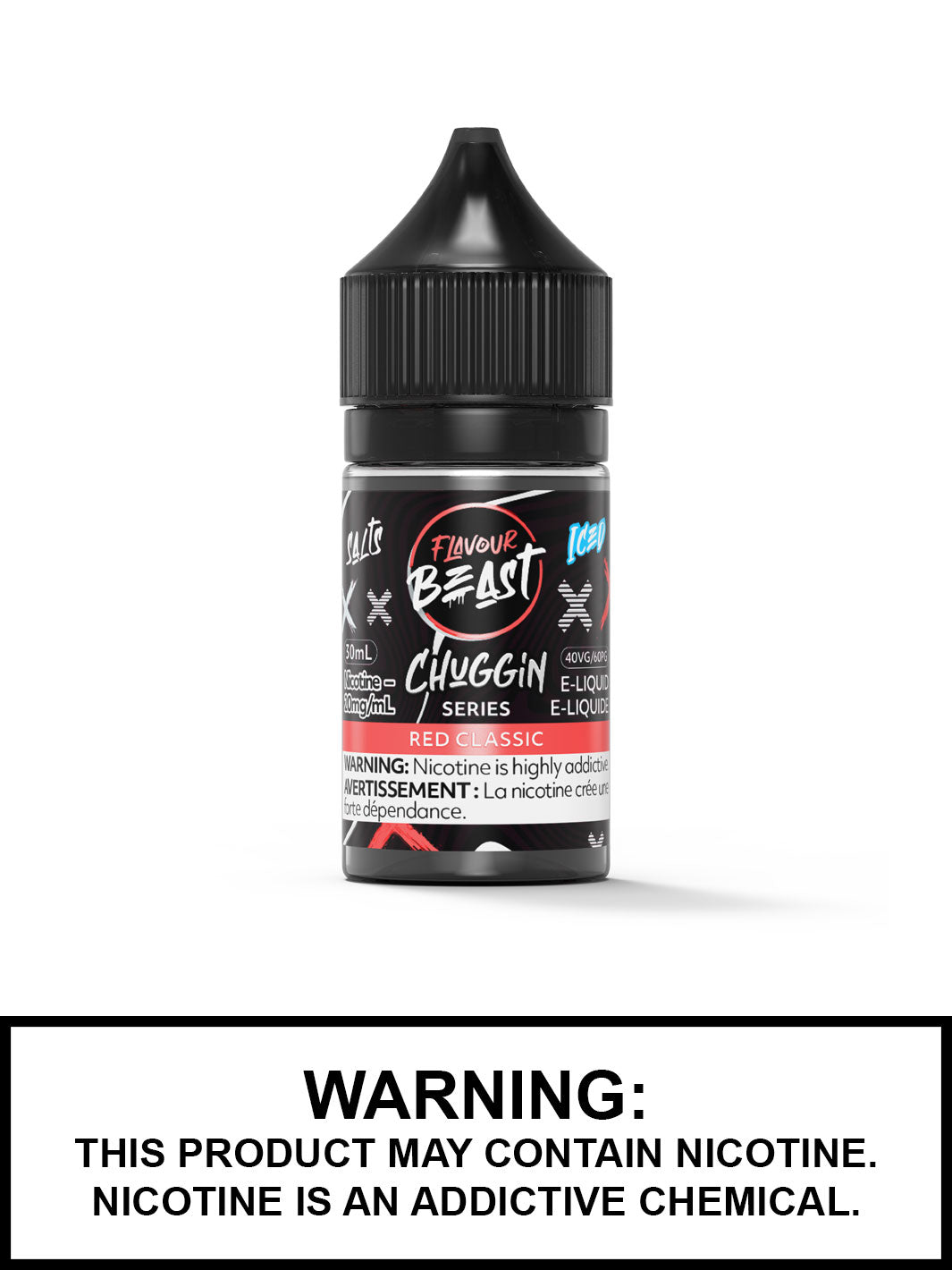 Red Classic Iced Flavour Beast Salts, Salt Nic Chuggin Series Flavour Beast Flavours, Vape360 Canada