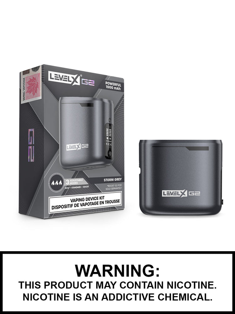 Storm Grey Level X Boost G2 Battery, Level X Vape, Vape360 Canada