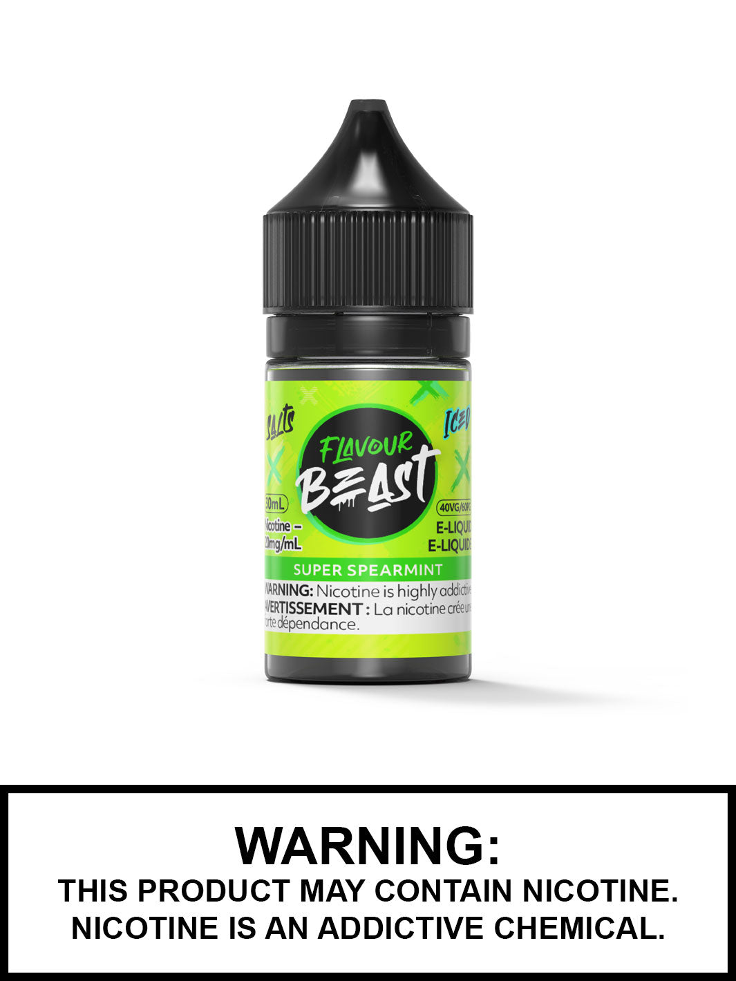 Super Spearmint Iced Flavour Beast Salts, Salt Nic Flavour Beast Flavours, Vape360 Canada