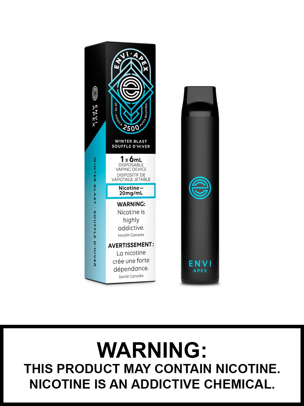 Winter Blast Envi Apex Disposable Vape, Envi Vape, Envi Apex 2500, Vape360 Canada