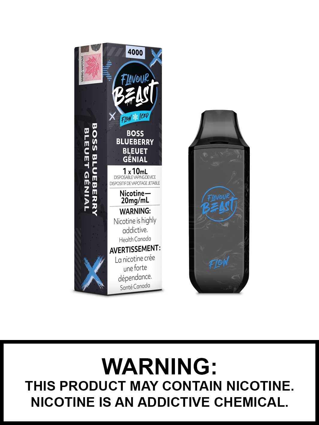 Boss Blueberry Iced by Flavour Beast Flow Disposable Vape Vape360