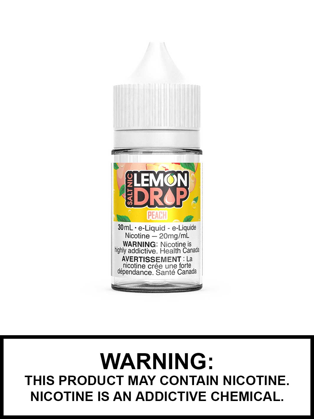 Peach by Lemon Drop Salt Nic Vape Juice Canada Vape360.ca