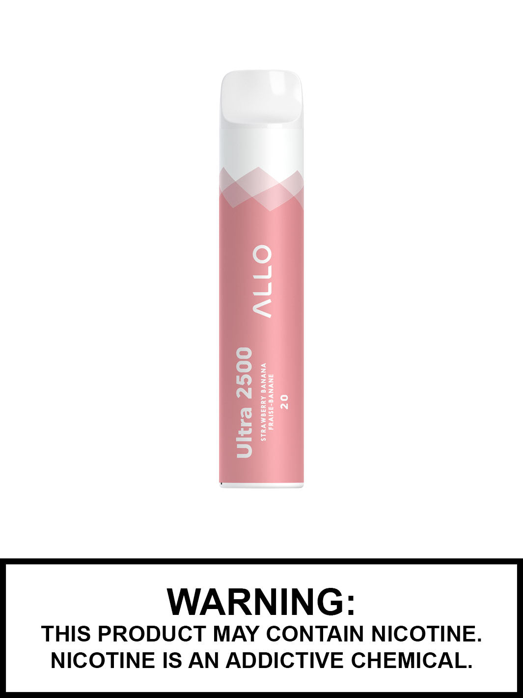 Strawberry Banana Allo Disposable Vape Canada, Ultra 2500, Vape360